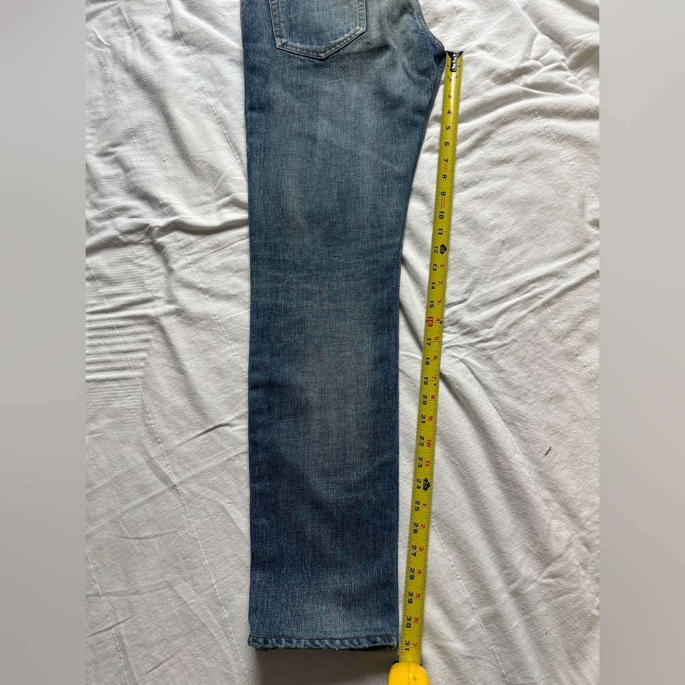 Saint Laurent Men's Faded Blue Slim Jeans - Picture 8 of 13